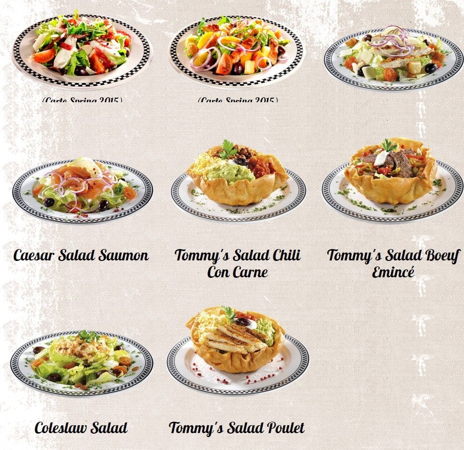 Tommy's Diner Café — carte page 3