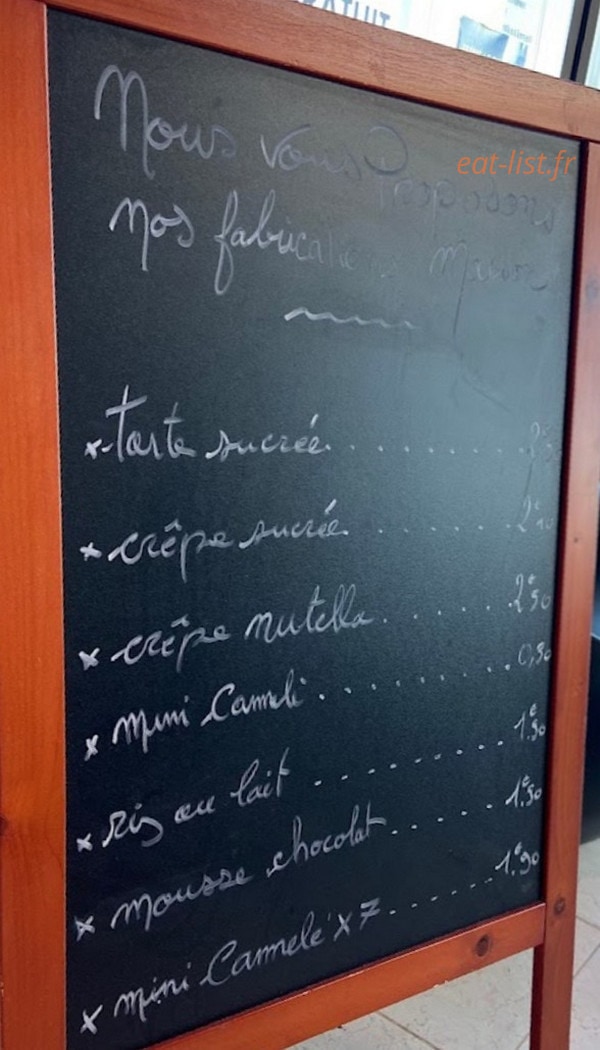 Cafétéria E.Leclerc — carte page 1