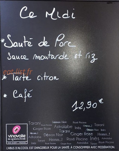 Le café Chaud — carte page 1