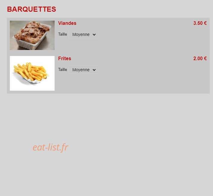 Le Chalet à Kébab — carte page 5