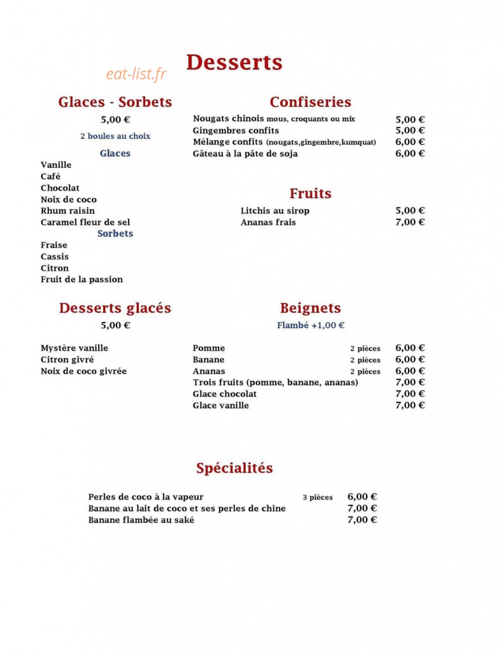 Le Saïgon — carte page 6