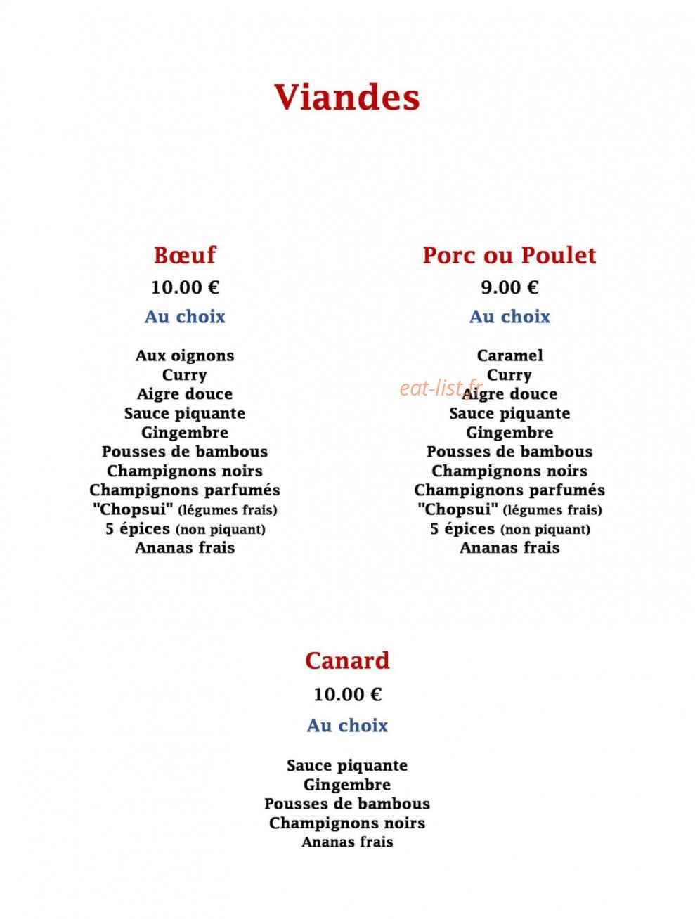 Le Saïgon — carte page 2