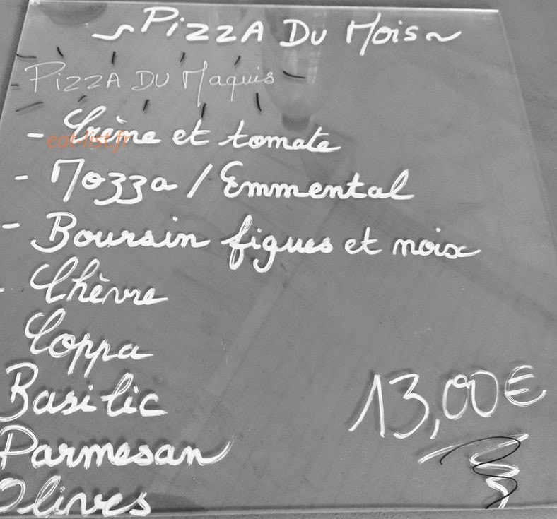 Marco pizza — carte page 1
