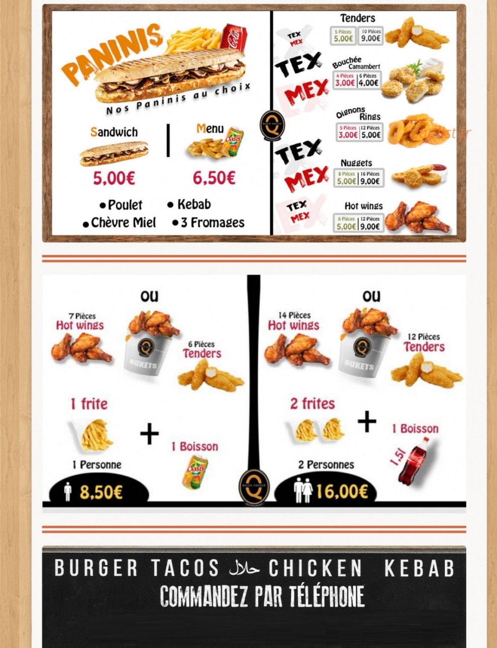 Quick saveurs — carte page 5