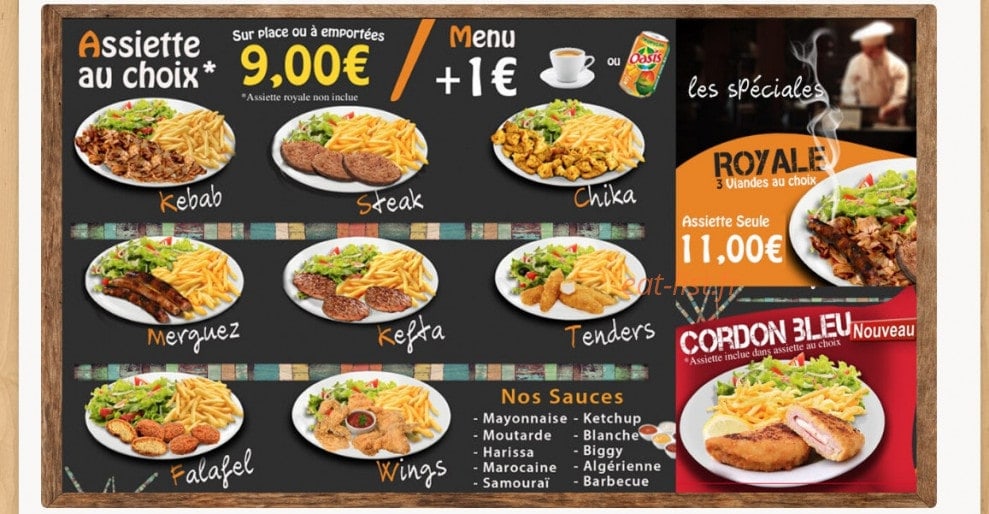 Quick saveurs — carte page 3
