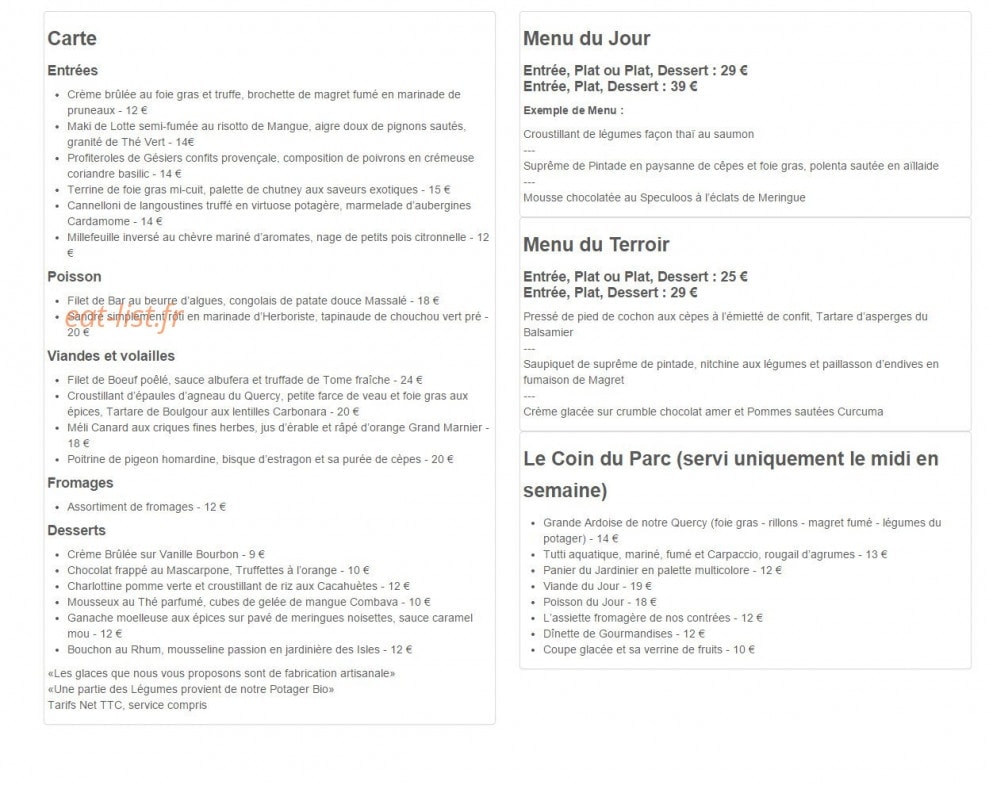 Château de l'Hoste — carte page 3