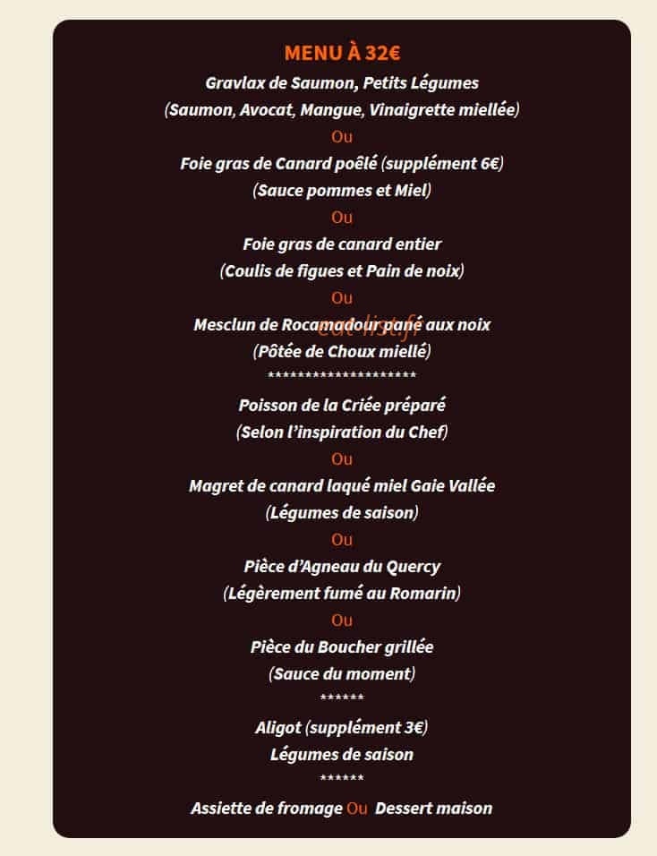 Auberge de la Castille — carte page 2