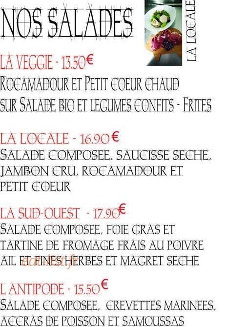 Fourchettes et Cie — carte page 8