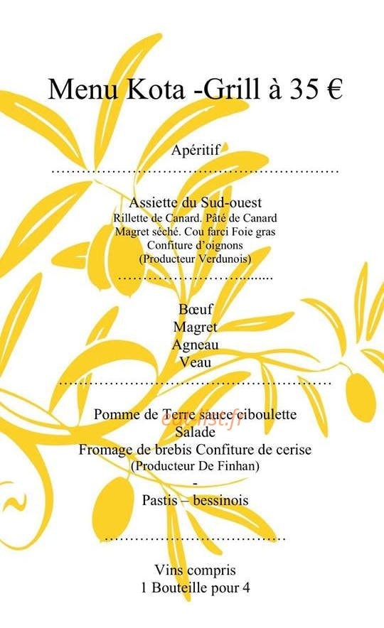 L'Olivier de Bessens — carte page 1