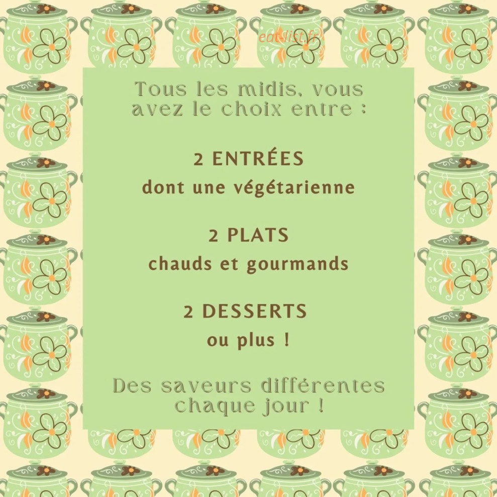 Les Petits Plats de Fabienne — carte page 1