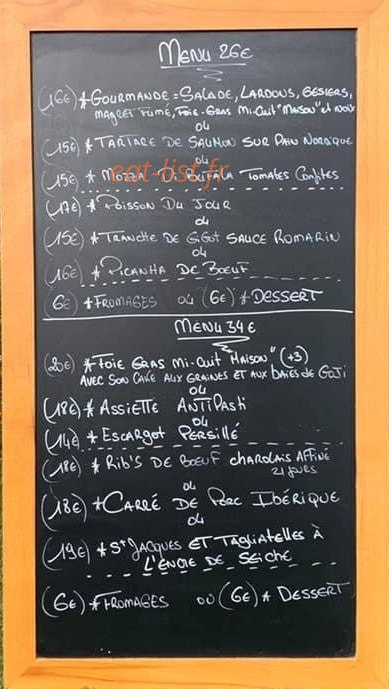 Auberge de miramont "chez Bernadette" — carte page 3