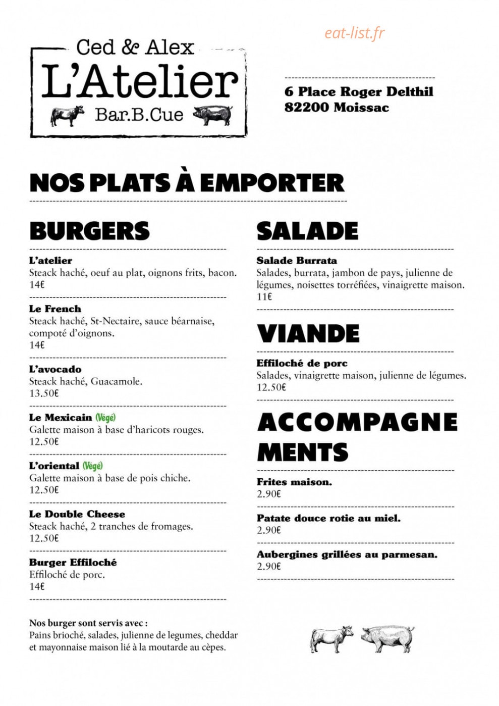 L'Atelier — carte page 1