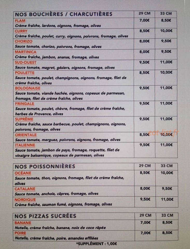 La Fringale — carte page 6
