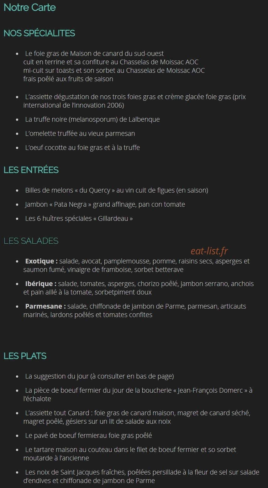 Le Florentin — carte page 1