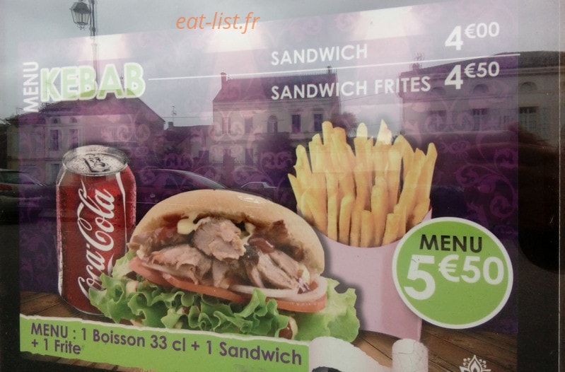 Moissac Kebab — carte page 1