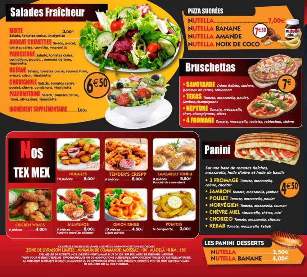 Team Pizza — carte page 2