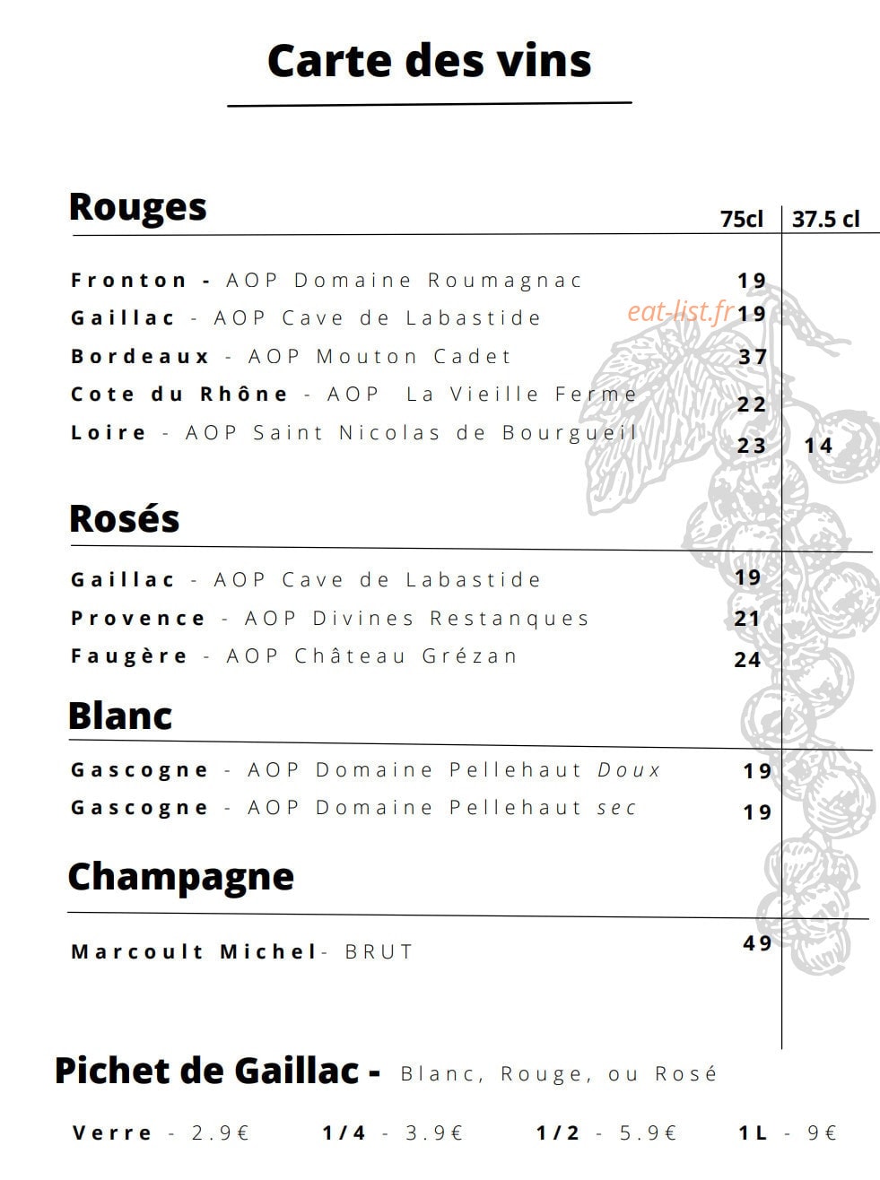 Feu & Flore — carte page 5