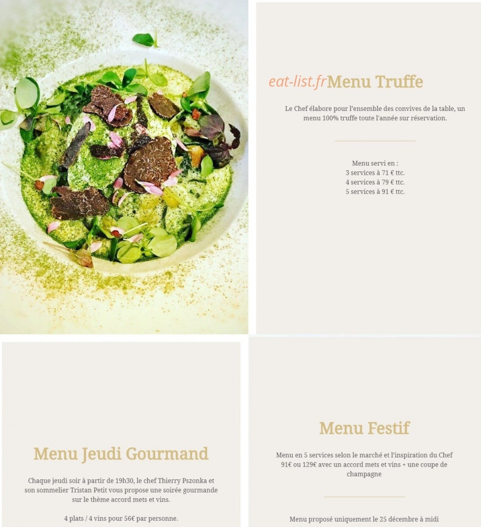 Les Sens — carte page 2