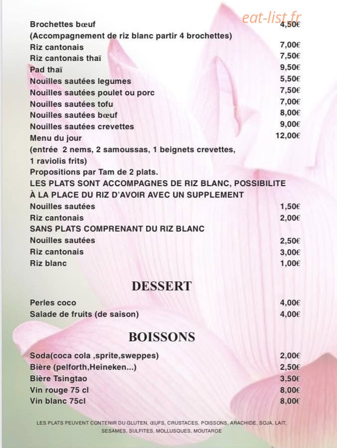 Chez Tam — carte page 4