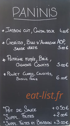 Chez Wam — carte page 1