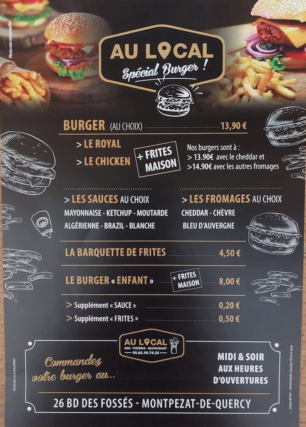 Au Local — carte page 2