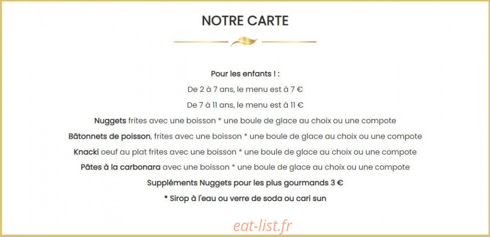 Carte et menu de Brasserie De Montbeton à Montbeton — La carte