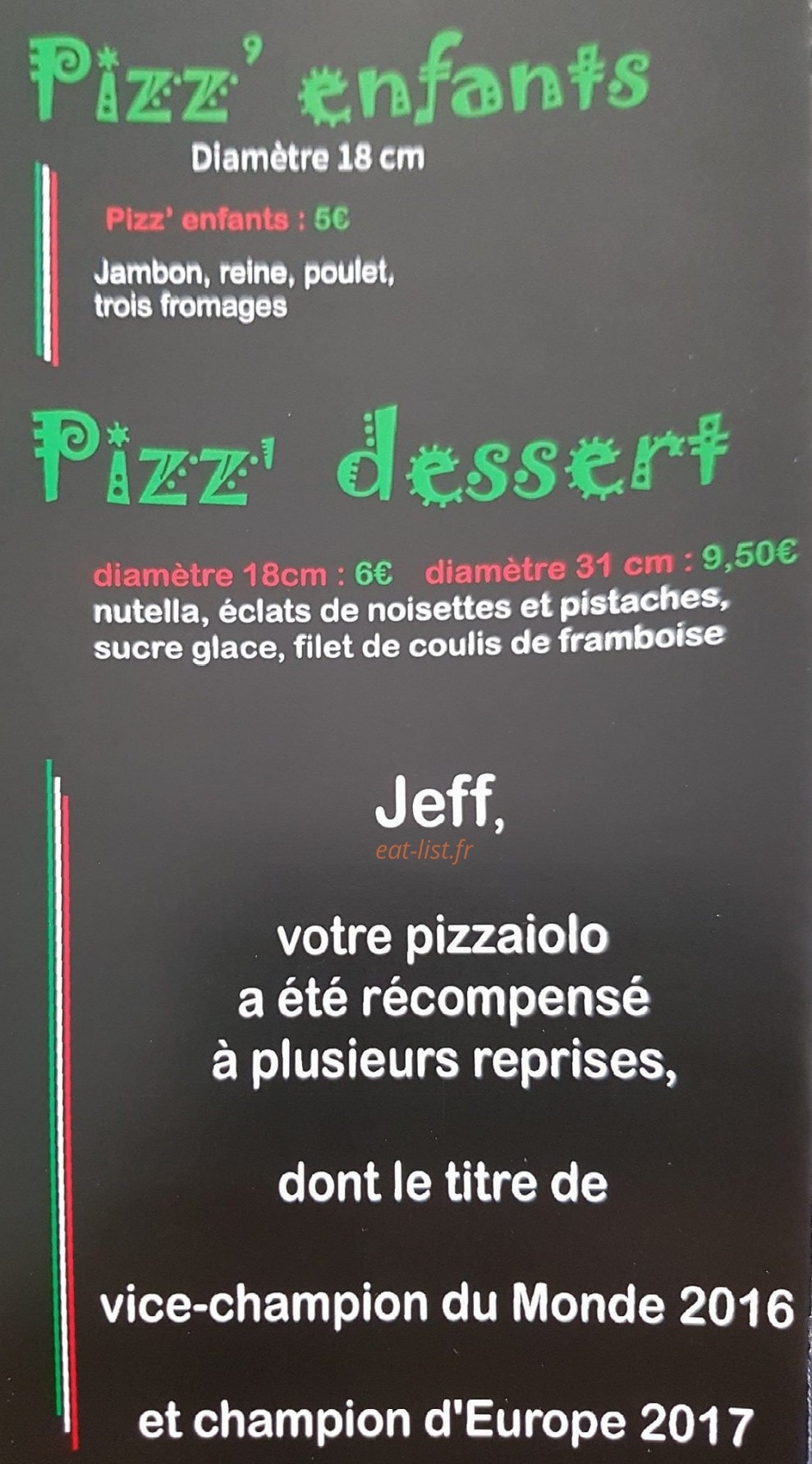 La Bonne Pizz — carte page 6