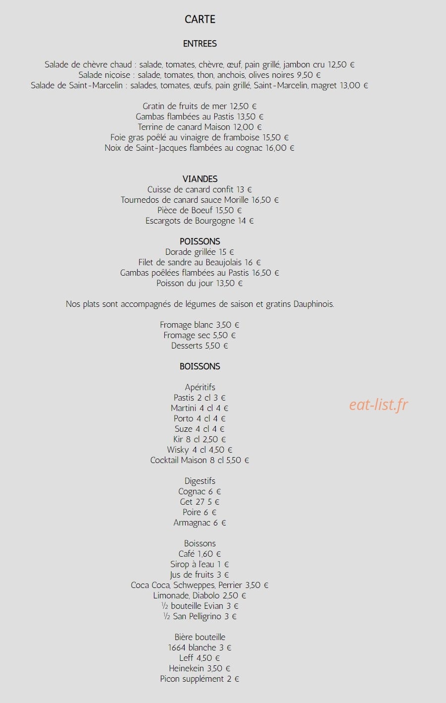 Le Régal soupe — carte page 2