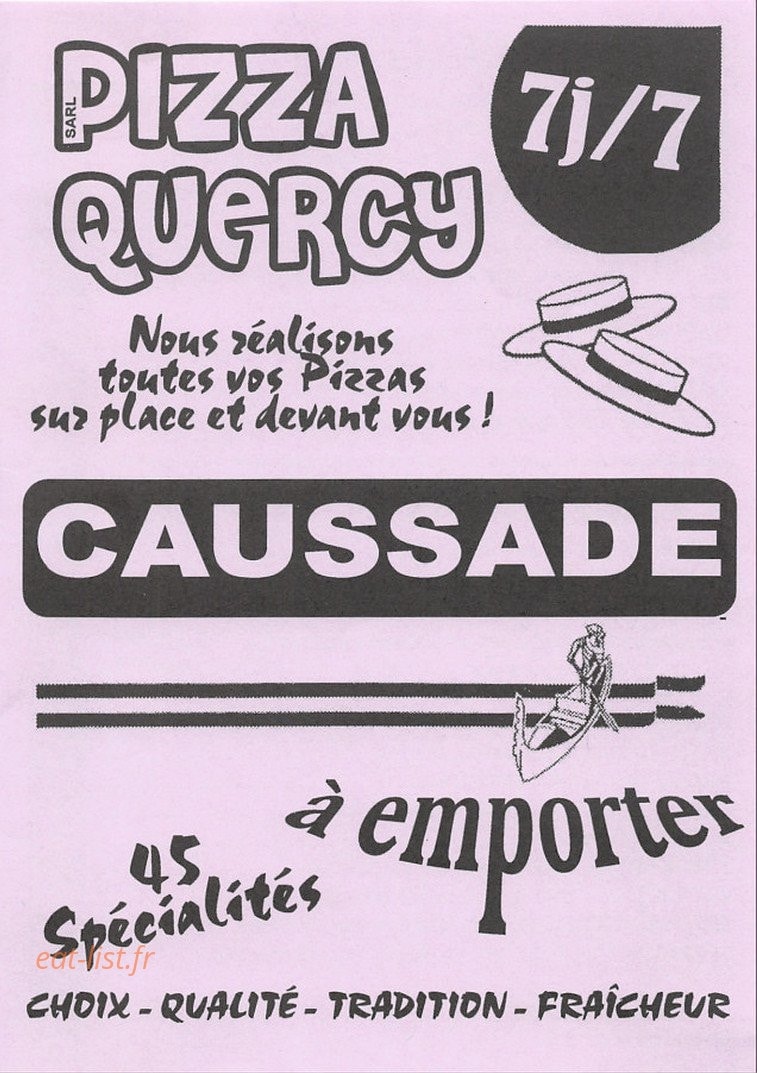 Pizza quercy — carte page 1