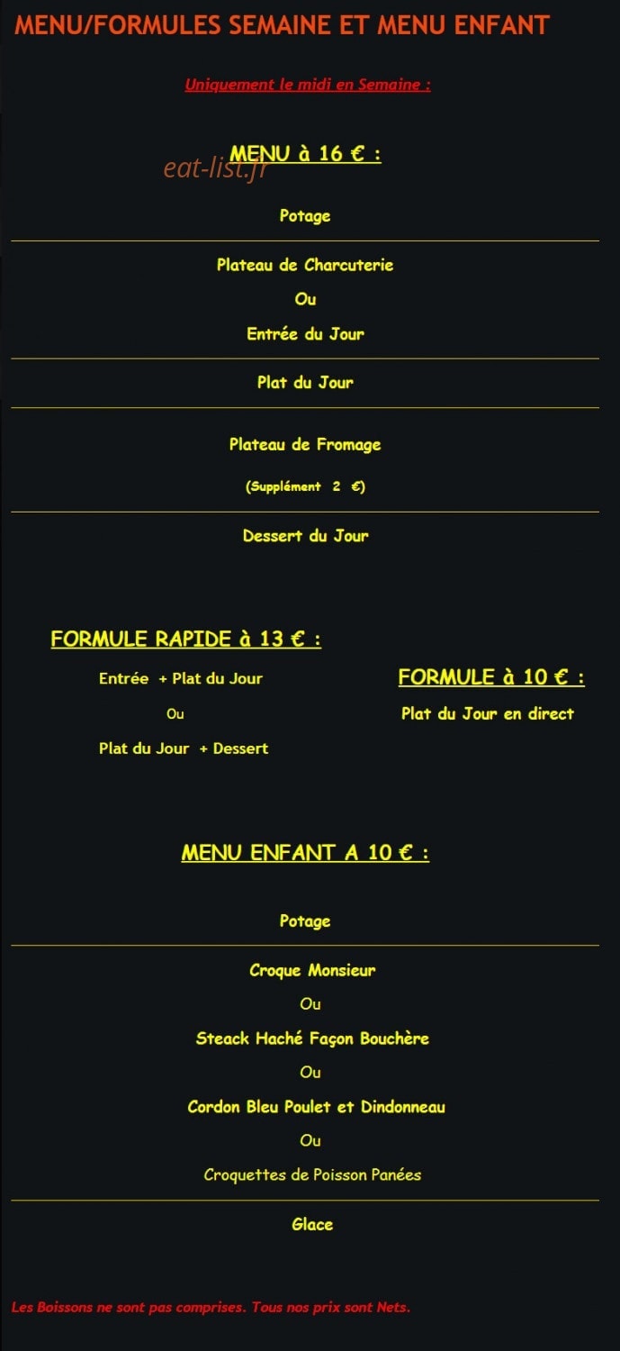 L' Auberge Des Hirondelles — carte page 5