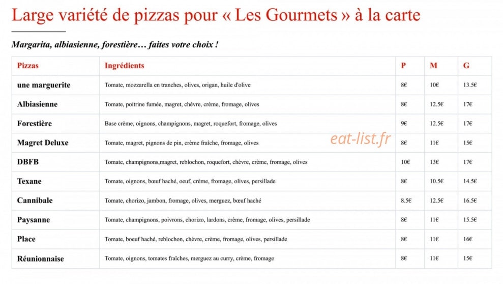 L’As de pizz — carte page 2