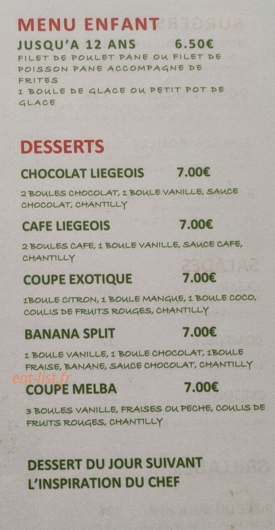 Le Bistrot M — carte page 4