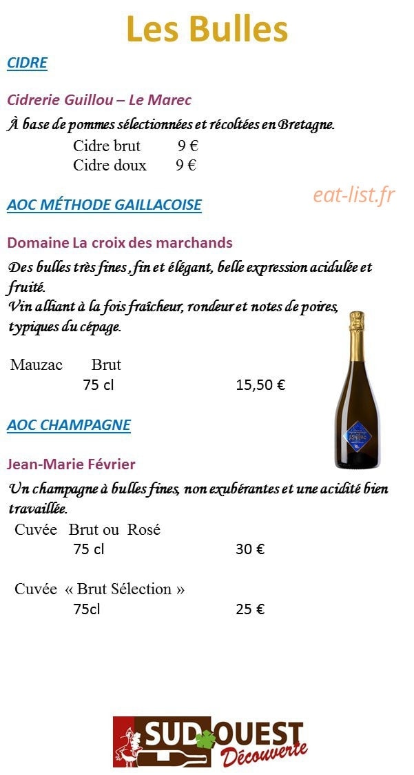 Le Gay Luron — carte page 23