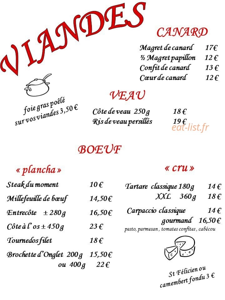 Le Gay Luron — carte page 11