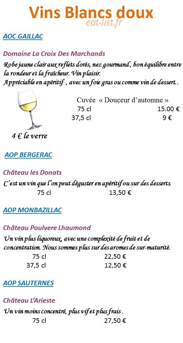 Le Gay Luron — carte page 16