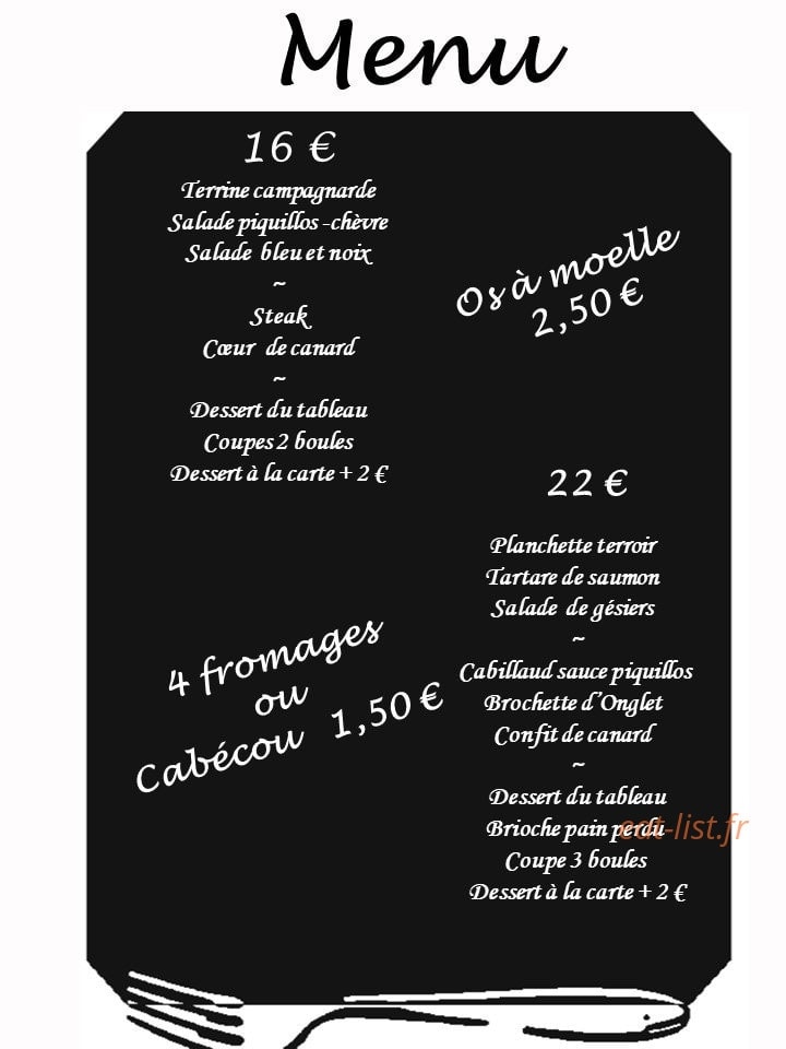 Le Gay Luron — carte page 6
