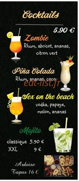 Le Gay Luron — carte page 4
