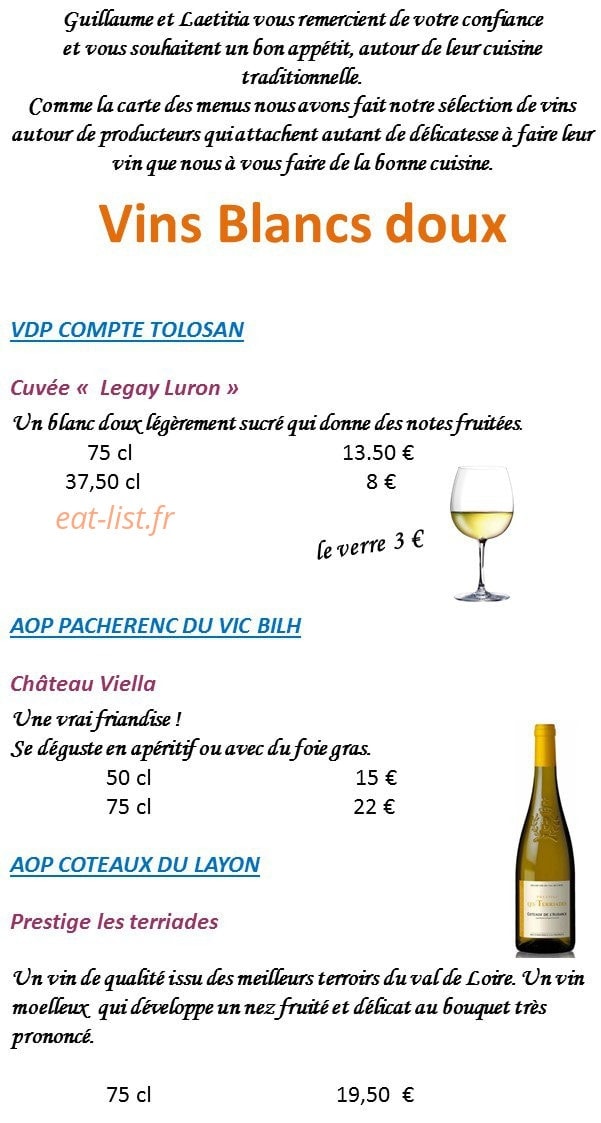 Le Gay Luron — carte page 15