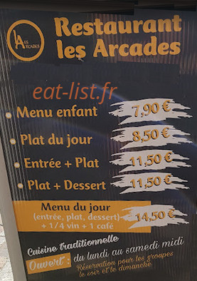 Les Arcades — carte page 1