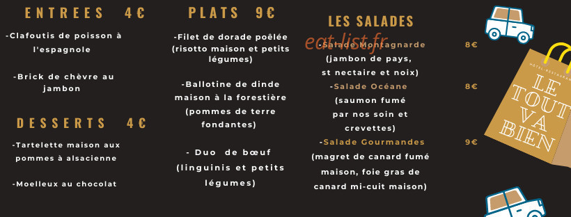 Le Tout Va Bien — carte page 1