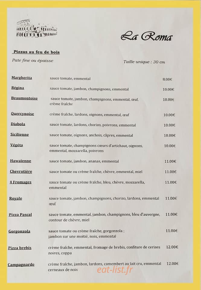 La Roma — carte page 1