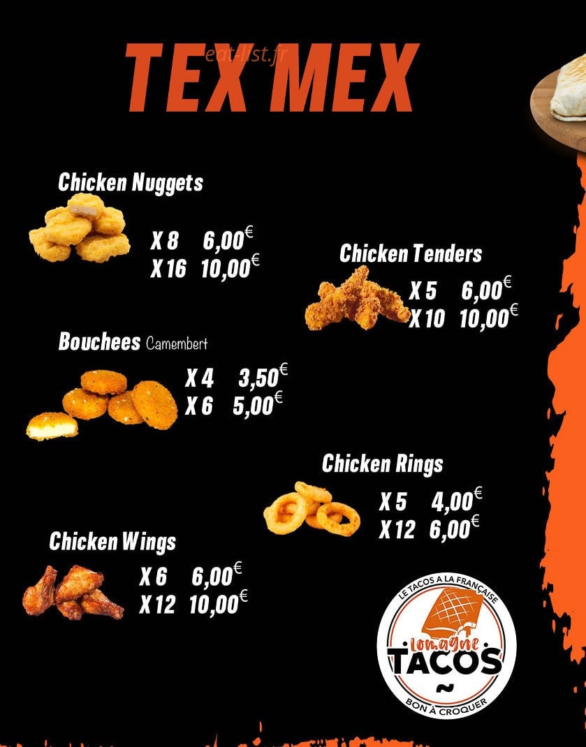 Lomagne Tacos — carte page 4