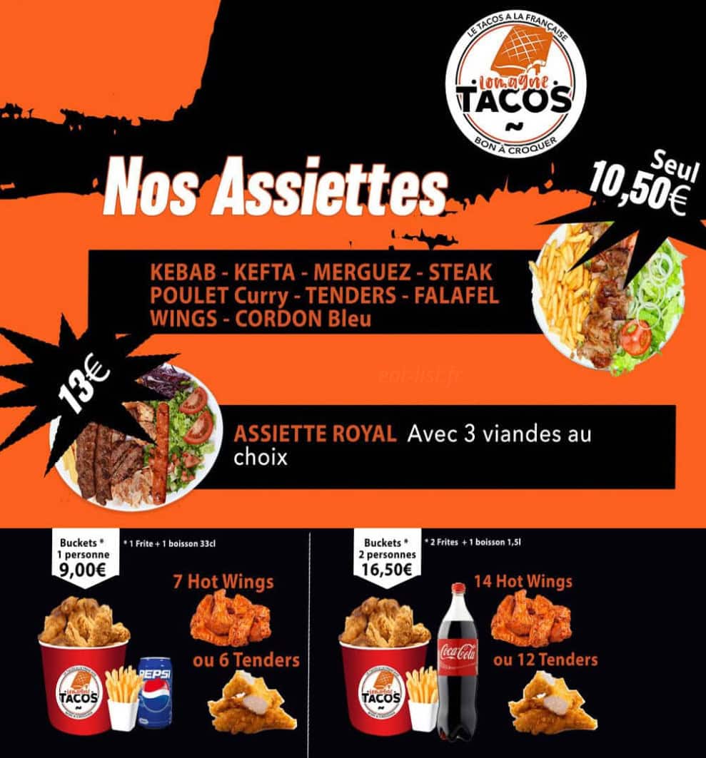 Lomagne Tacos — carte page 5