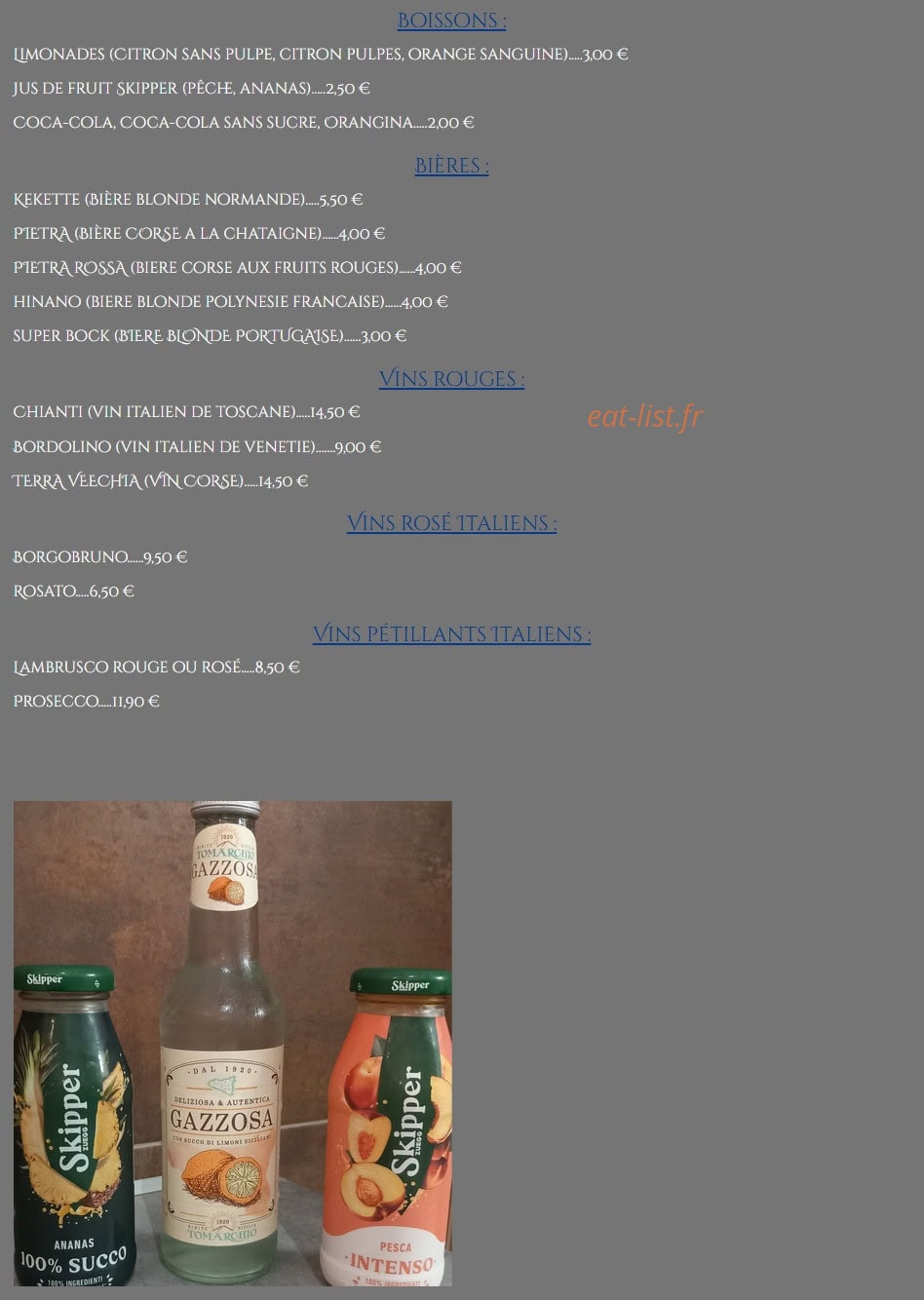 Au Toucamvila — carte page 5