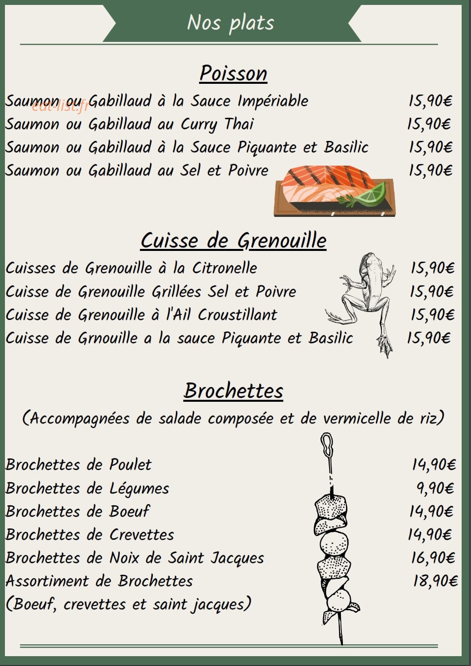 Le Petit Siem Reap — carte page 3