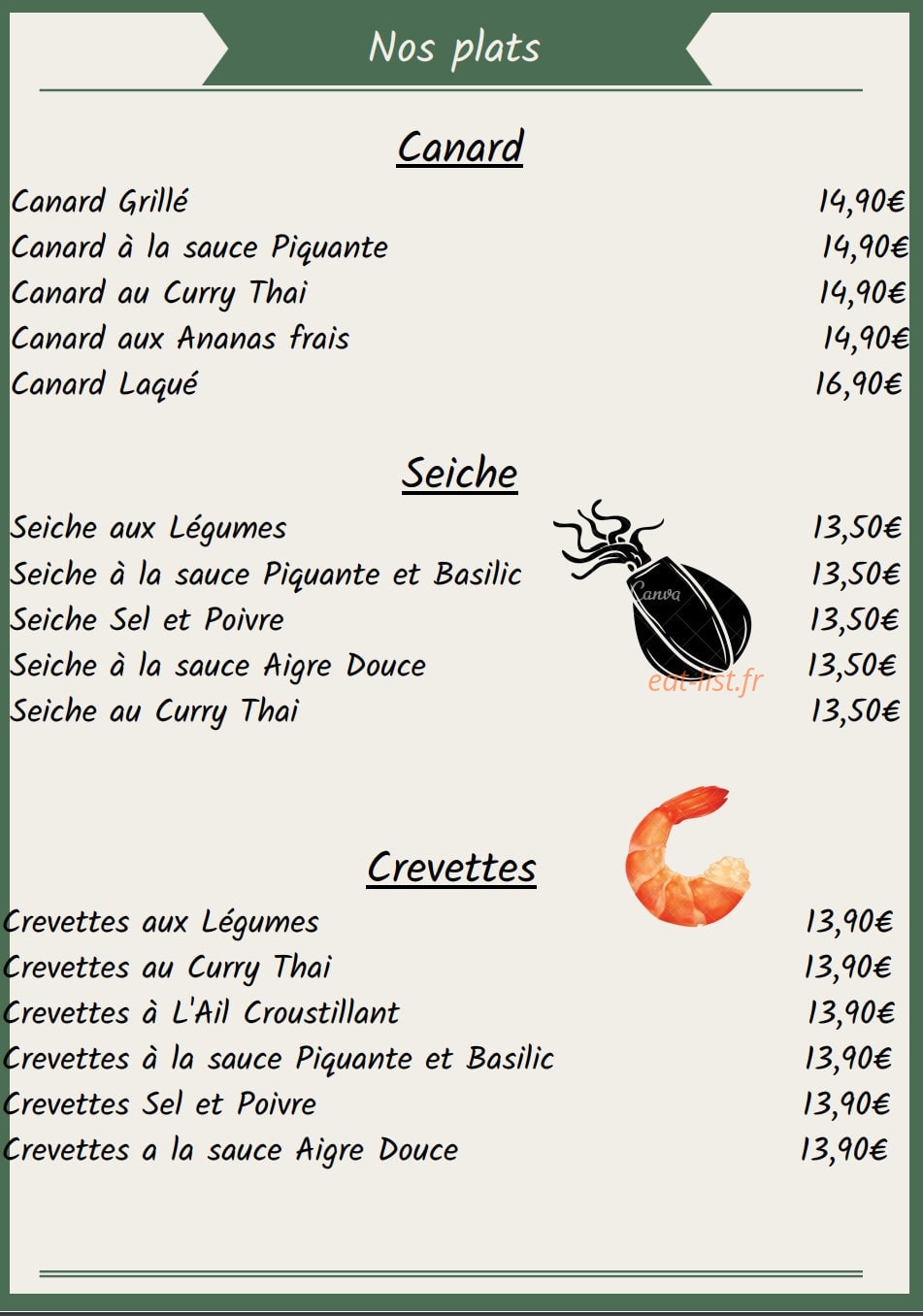 Le Petit Siem Reap — carte page 4