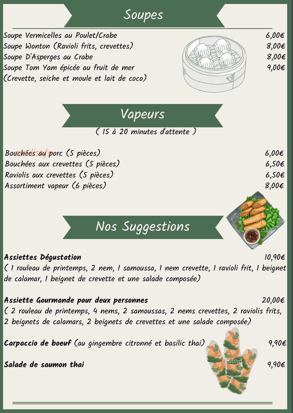 Le Petit Siem Reap — carte page 2