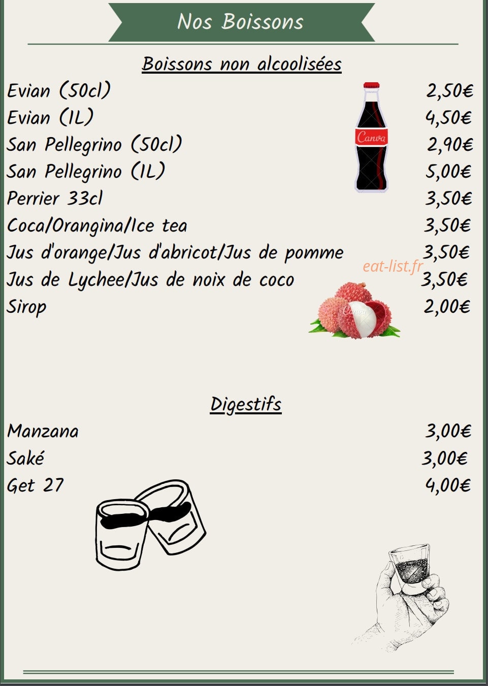 Le Petit Siem Reap — carte page 12