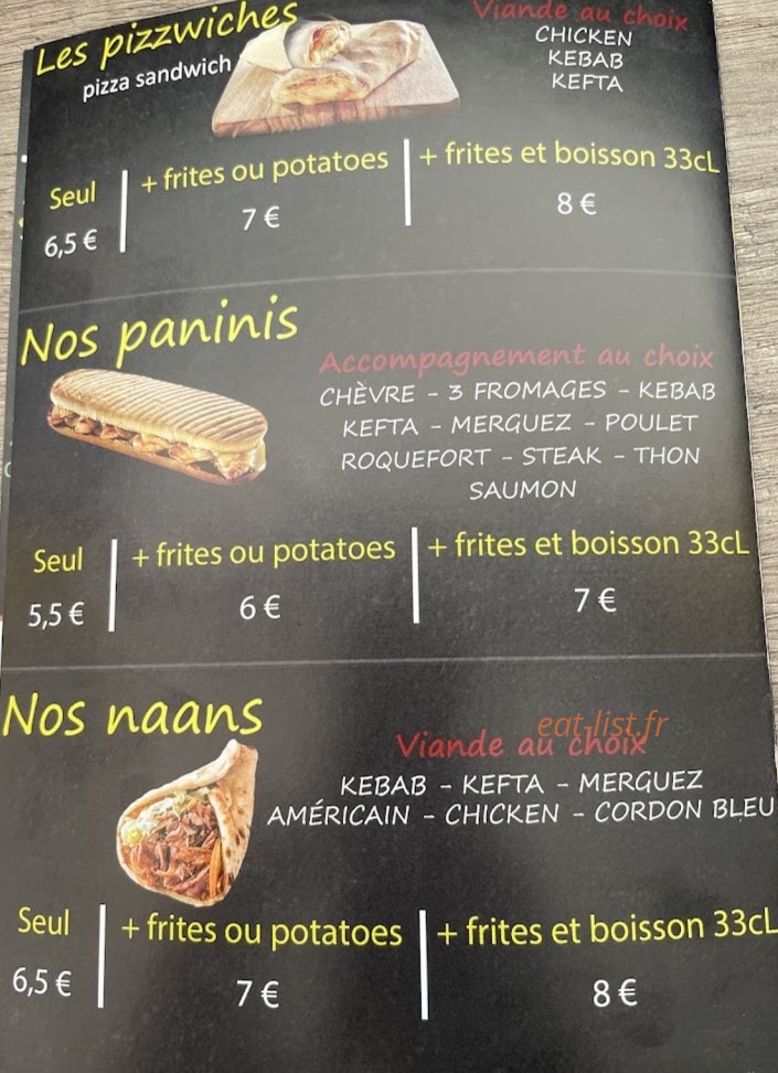 Ô Délices food — carte page 4