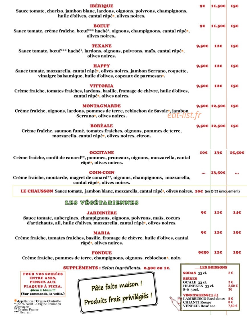 L'Happy'Za — carte page 2